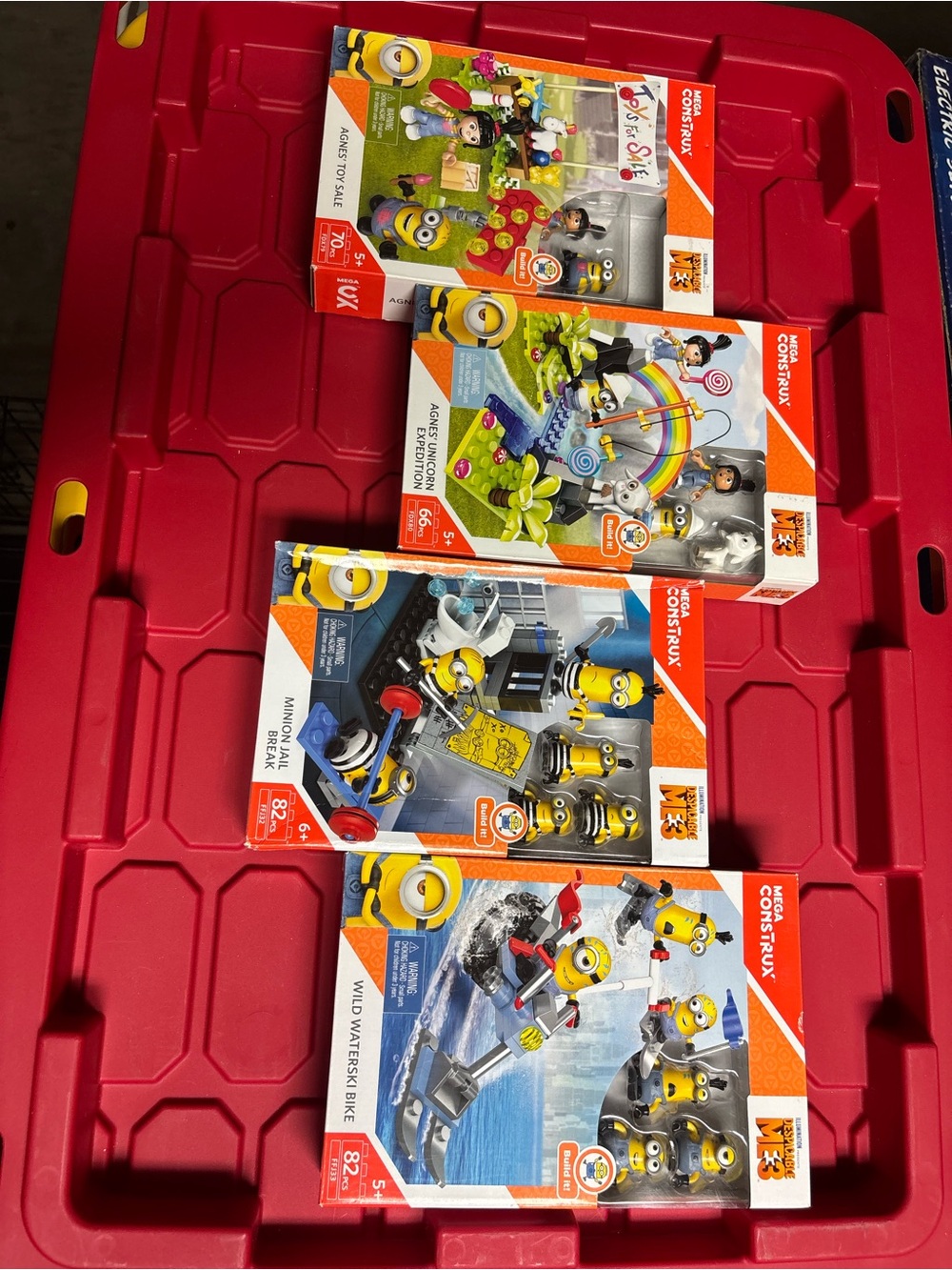 Lot of 4 - New/Sealed MEGA Construx Despicable Me Minions/Agnes